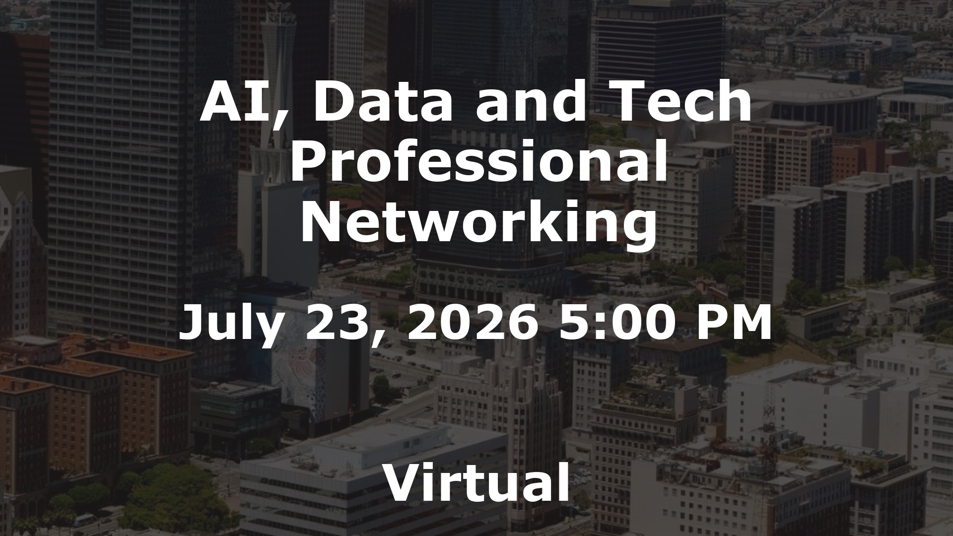 AI, Data and Tech Professional Networking event image